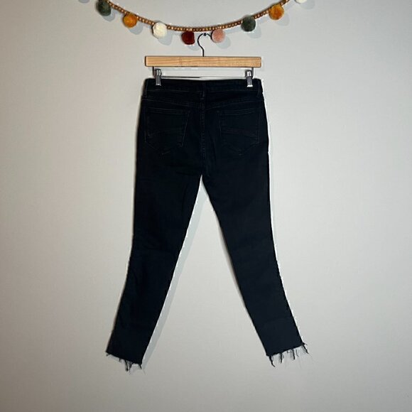 Driftwood Jackie Braided Side Black Raw Hem Skinny Denim Jeans - Picture 5 of 6